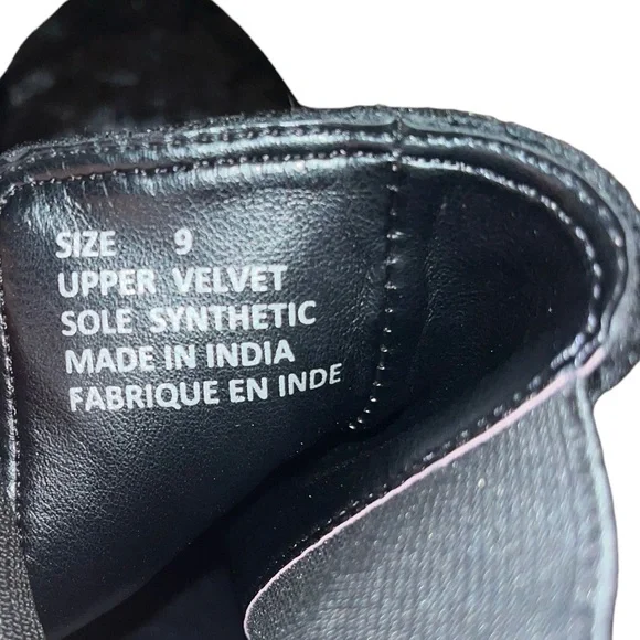 Urban Outfitters Velvet Chelsea Boots Size 9 - Picture 7 of 7